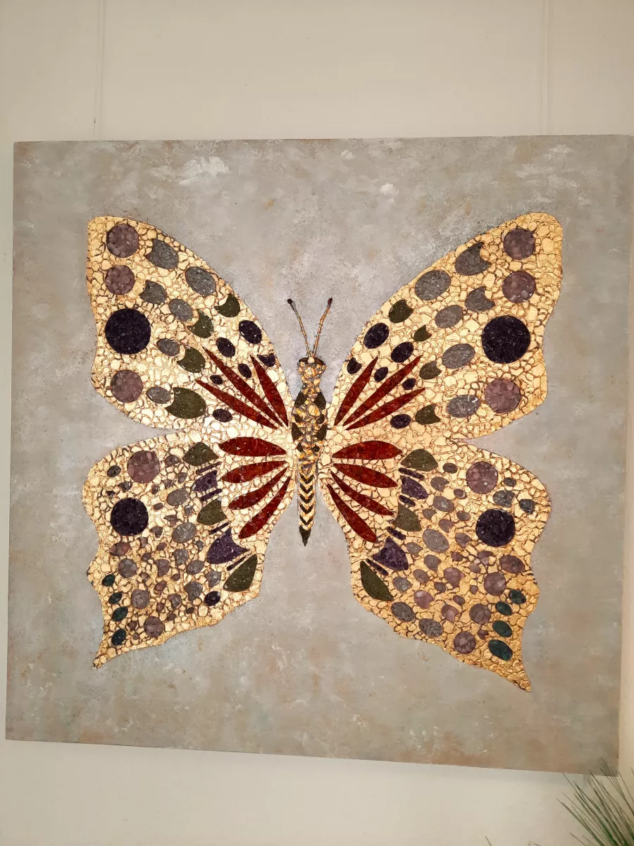 Edelsteinlichtobjekt Schmetterling