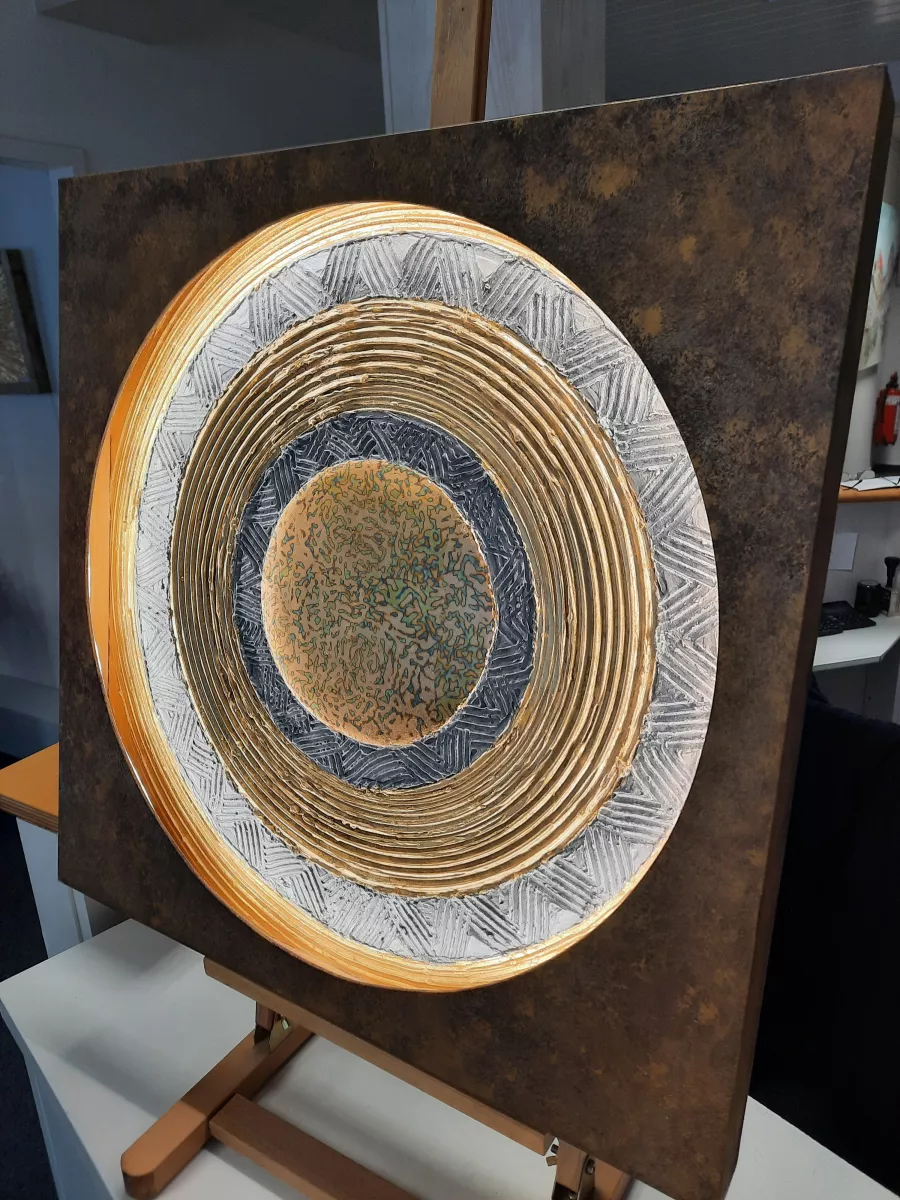 Lichtobjekt Die Kreise des Saturn
